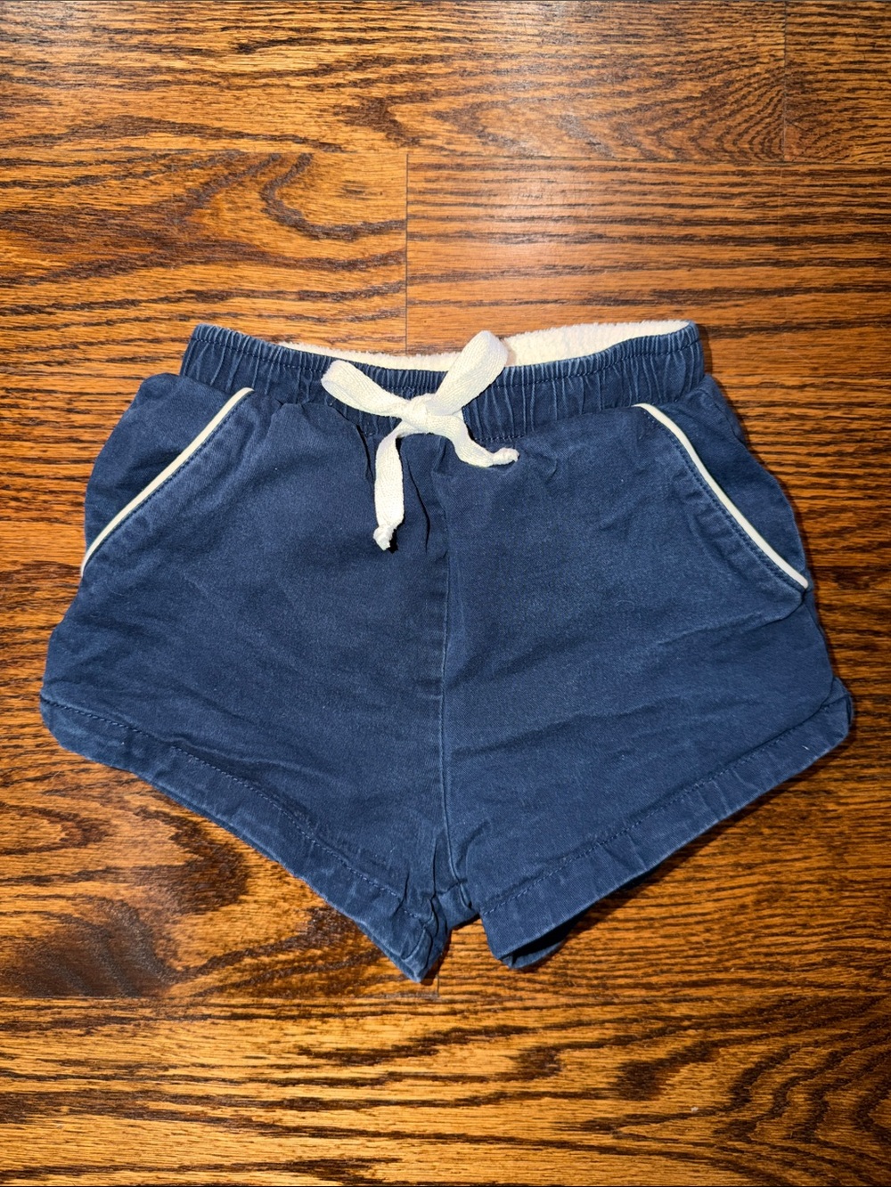 Shrimp & Grits Kids Navy Twill Crab Shorts XS